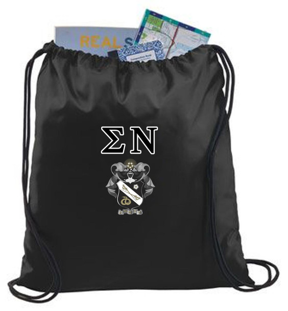  Sigma Nu Crest - Shield Cinch Sack 