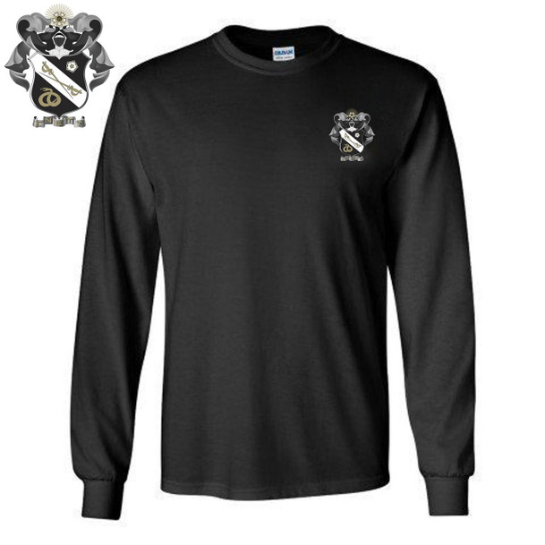  DISCOUNT-Sigma Nu Fraternity Crest - Shield Longsleeve Tee 