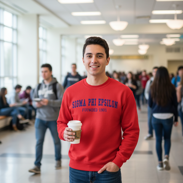 Sigma Phi Epsilon Fraternity Founders Crew Sweatshirt