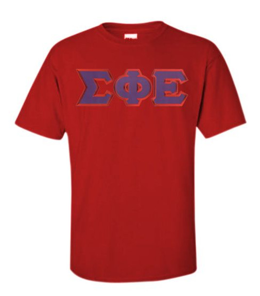 DISCOUNT Sigma Phi Epsilon Lettered T-shirt