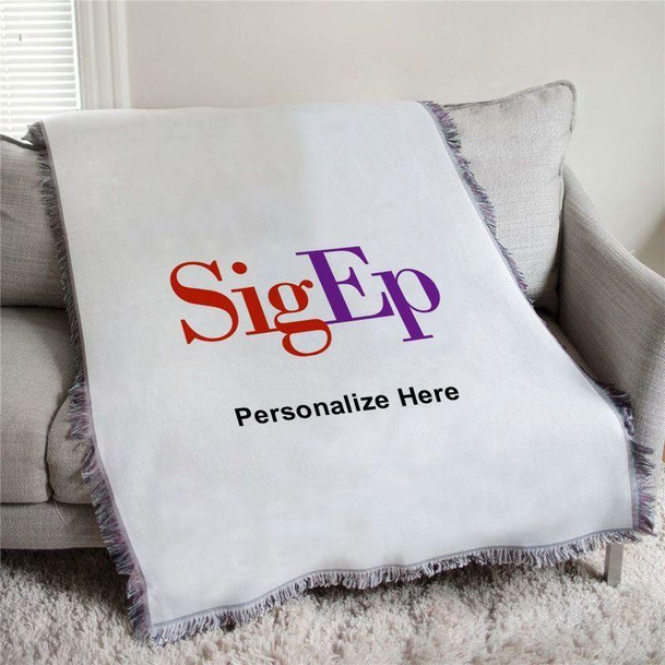  SigEp Logo Afghan Blanket Throw 