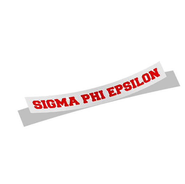  Sigma Phi Epsilon Long Window Sticker 