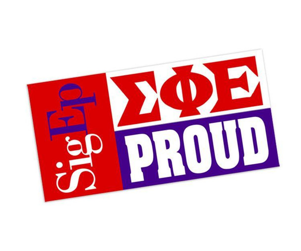  Sigma Phi Epsilon Proud Bumper Sticker - CLOSEOUT 