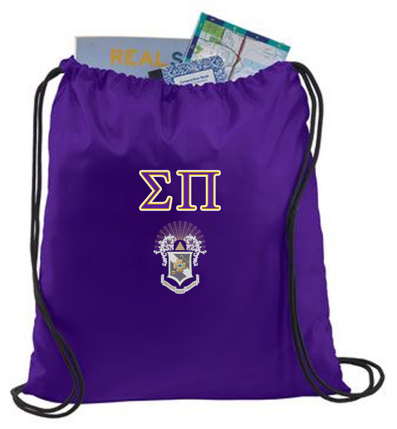 Sigma Pi Crest - Shield Cinch Sack