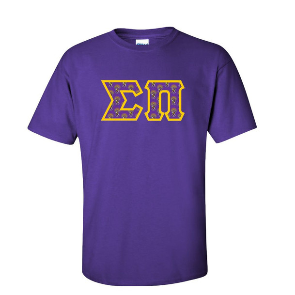 Sigma Pi Fraternity Crest - Shield Twill Letter Tee