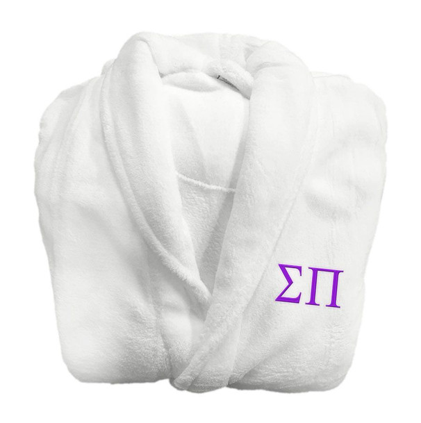 Sigma Pi Fraternity Lettered Bathrobe