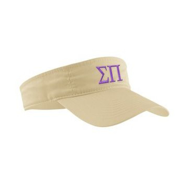 Sigma Pi Greek Letter Visor