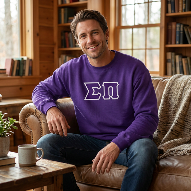 Sigma Pi Lettered Crewneck Sweatshirt