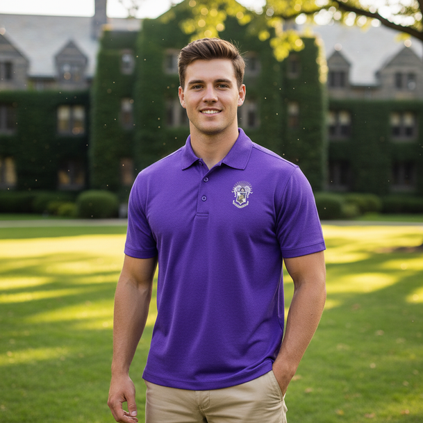 DISCOUNT-Sigma Pi Emblem Polo