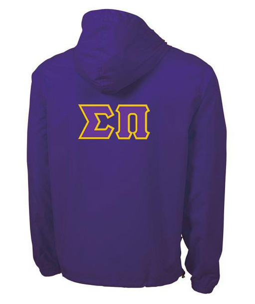  Sigma Pi Tackle Twill Lettered Pack N Go Pullover 