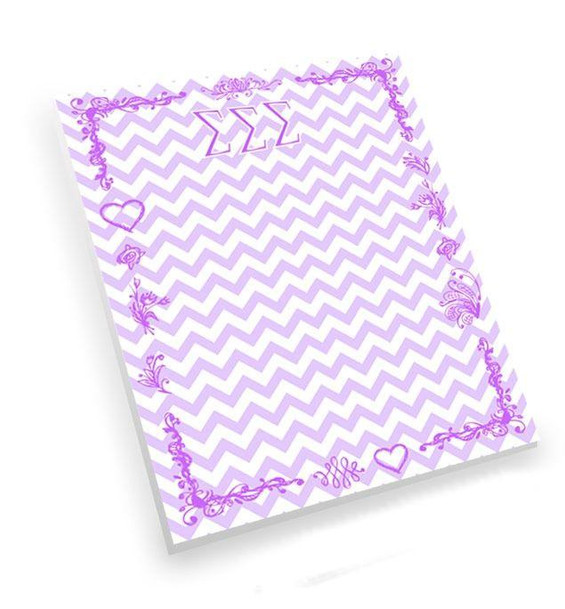  Sigma Sigma Sigma Chevron Notepad 