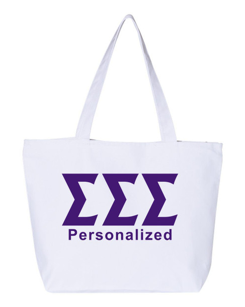 Sigma Sigma Sigma Design Your Own Tote Bag