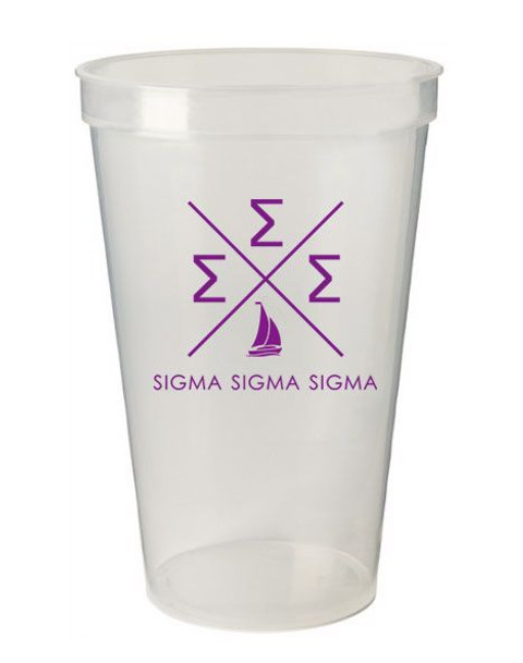 Sigma Sigma Sigma Infinity Giant Plastic Cup