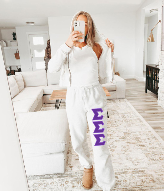  Sigma Sigma Sigma Lettered Sweatpants 
