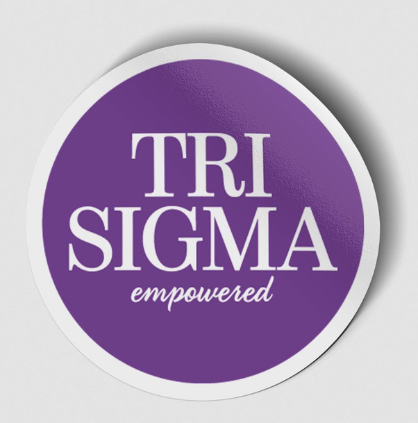  Sigma Sigma Sigma Logo Round Decal 