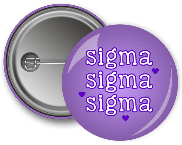 Greekgear Sigma Sigma Sigma Cutie Button 