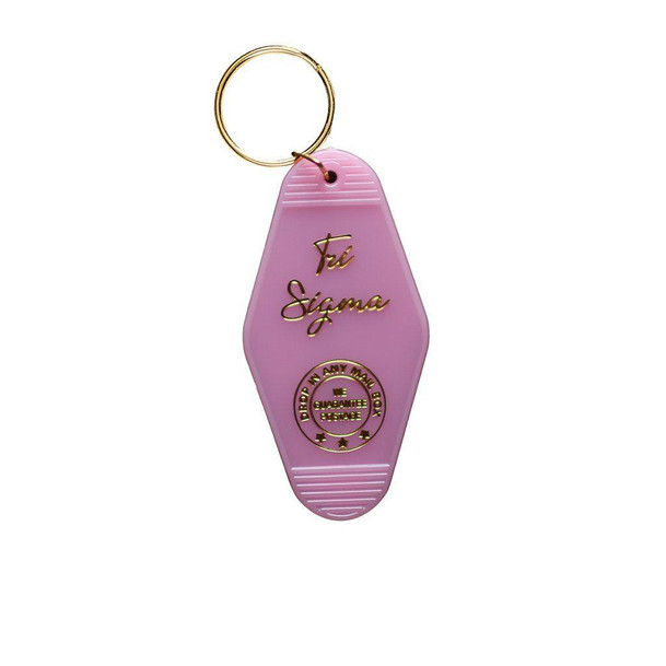 Sorority Shop Sigma Sigma Sigma Vintage Motel Keychain 