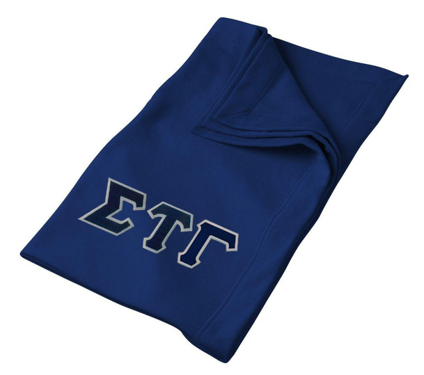  DISCOUNT-Sigma Tau Gamma Twill Sweatshirt Blanket 