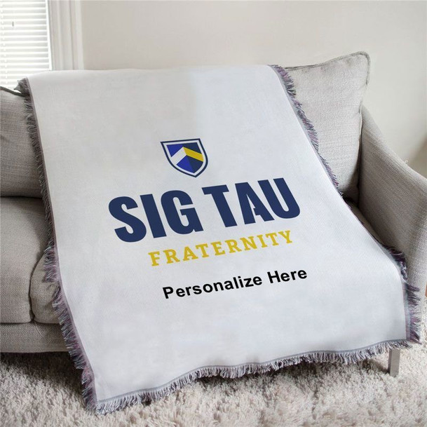 Sigma Tau Gamma Shield Afghan Blanket Throw