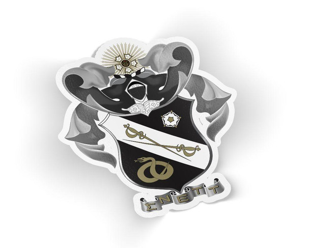 Greekgear Sigma Nu Die Cut Crest Sticker 