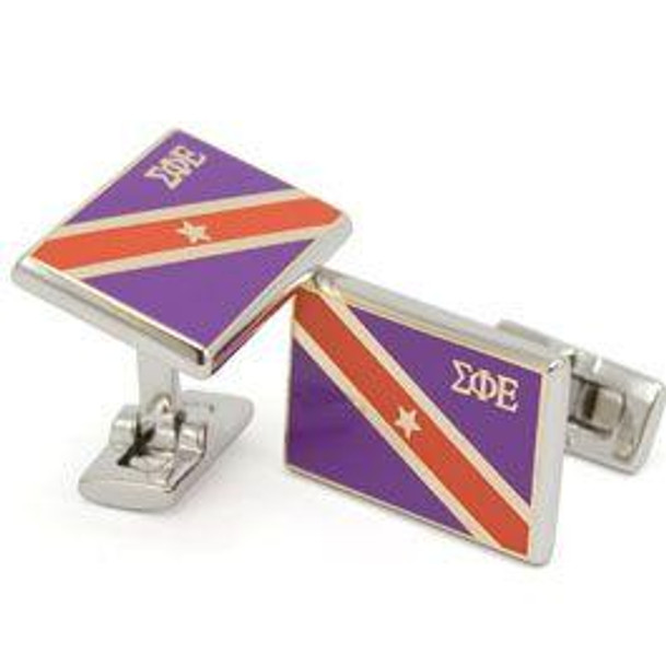 TCS Sigma Phi Epsilon Flag cufflinks 
