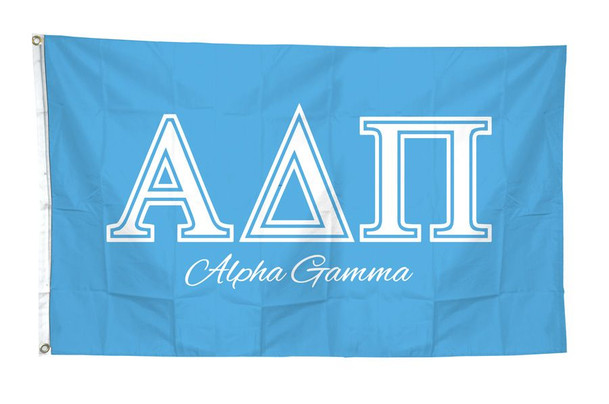 Sorority Custom Line Script Flag