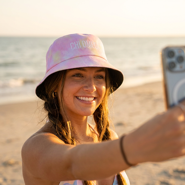 Sorority Tie Dye Pastel Bucket Hat