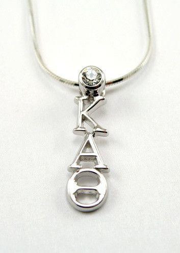 TCS Sterling silver lavaliere with Swarovski clear crystal 
