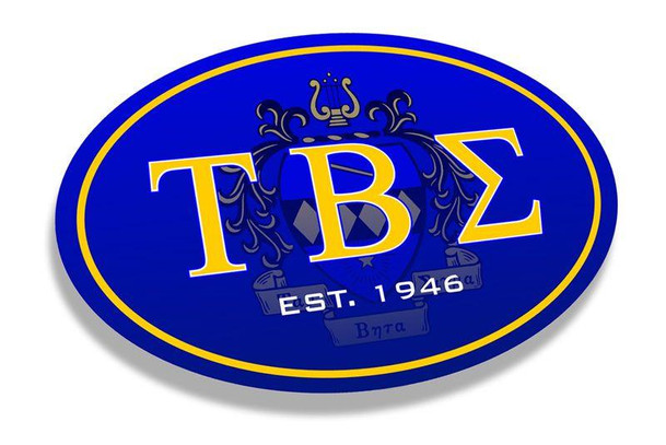  Tau Beta Sigma Color Oval Decal 