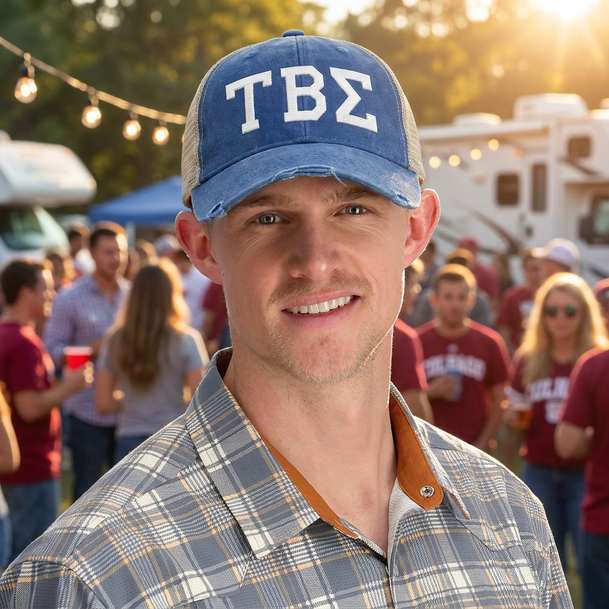Tau Beta Sigma Distressed Trucker Hat