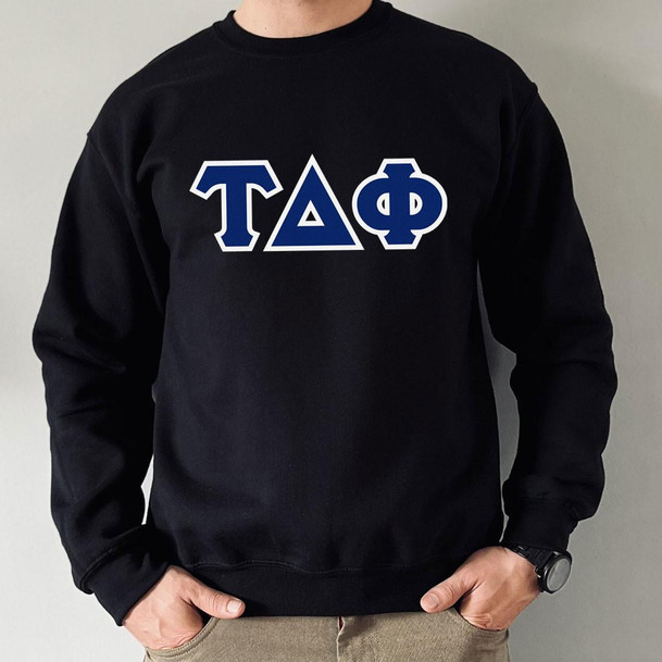  Tau Delta Phi Custom Twill Crewneck Sweatshirt 
