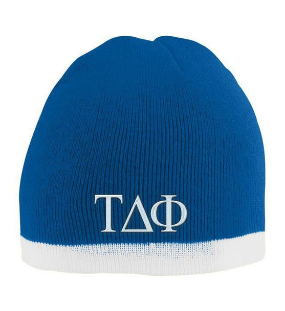  Tau Delta Phi Two Tone Knit Beanie 