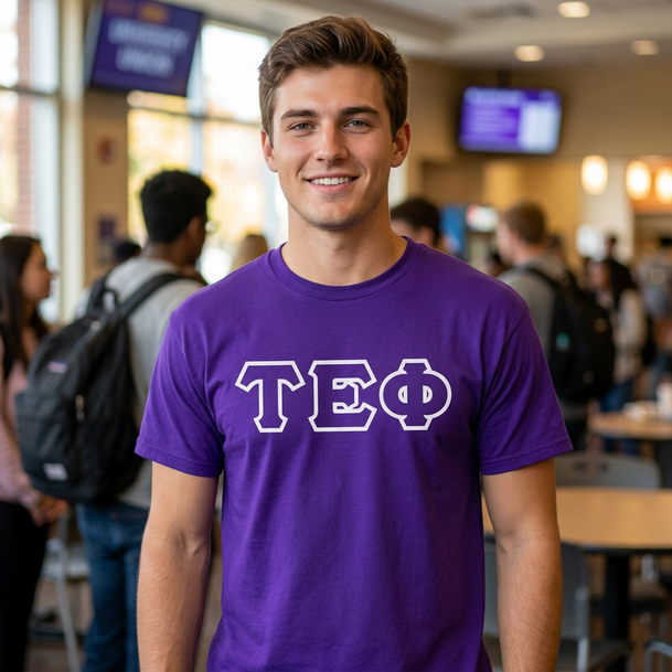 Tau Epsilon Phi Lettered T-Shirt