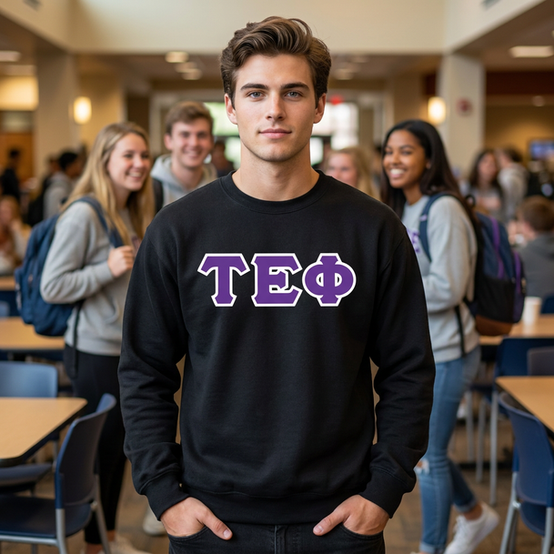 Tau Epsilon Phi Custom Twill Crewneck Sweatshirt