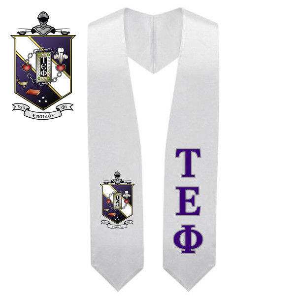 Tau Epsilon Phi Super Crest - Shield Graduation Stole