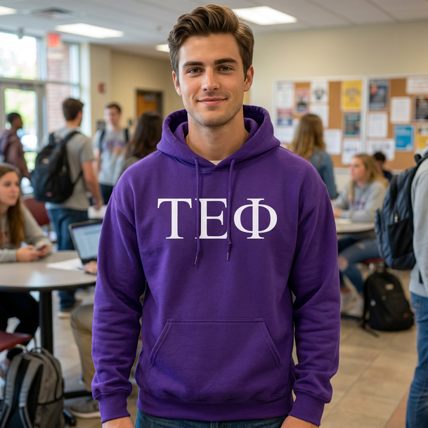 Tau Epsilon Phi Lettered World Famous Greek Crewneck