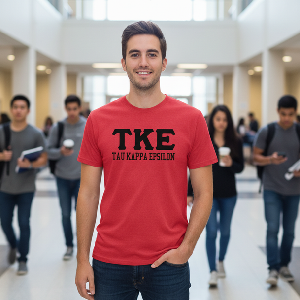 Tau Kappa Epsilon Greek Custom Comfort Colors Heavyweight T-Shirt