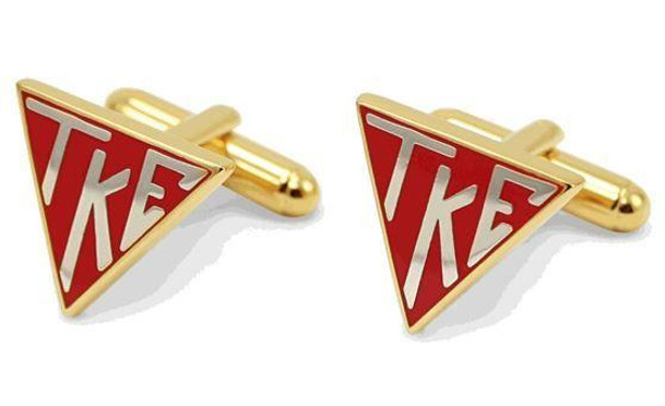 TCS Tau Kappa Epsilon Triangle Cufflinks 