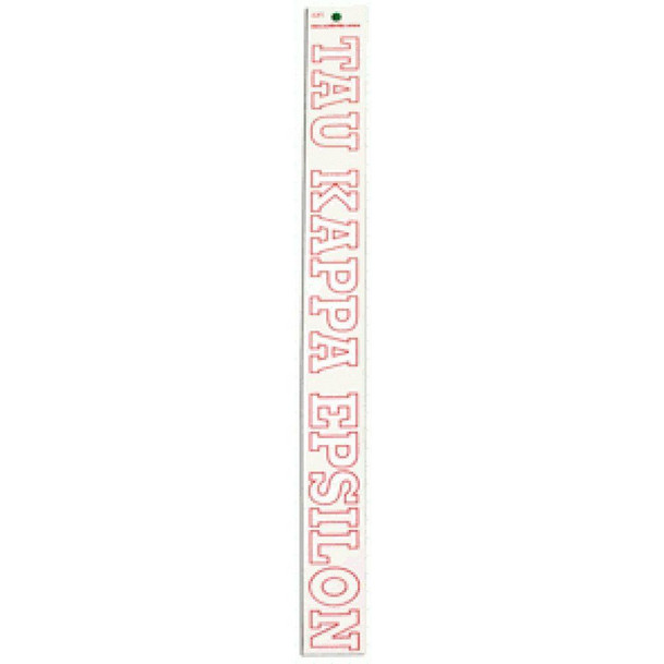  Tau Kappa Epsilon Long Window Decal 