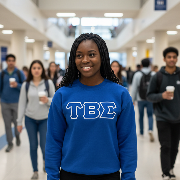 Tau Beta Sigma Lettered Crewneck Sweatshirt