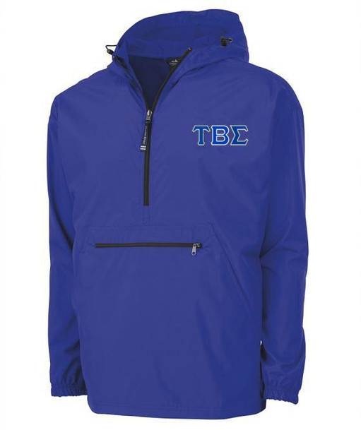 Tau Beta Sigma Tackle Twill Lettered Pack N Go Pullover