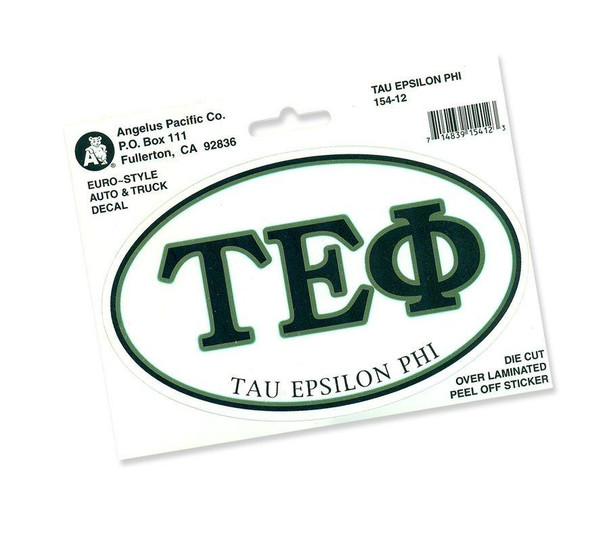  Tau Epsilon Phi Euro Decal Oval Sticker 