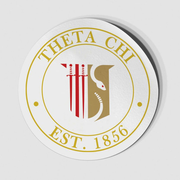 Theta Chi Circle Crest - Shield Decal
