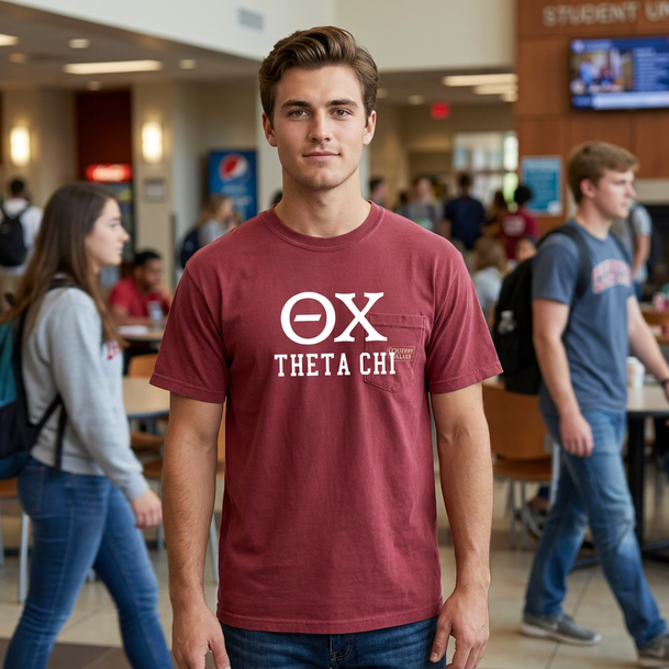 Theta Chi Greek Comfort Colors Heavyweight T-Shirt