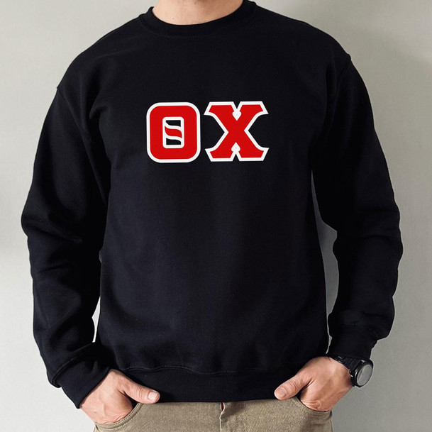  Theta Chi Custom Twill Crewneck Sweatshirt 