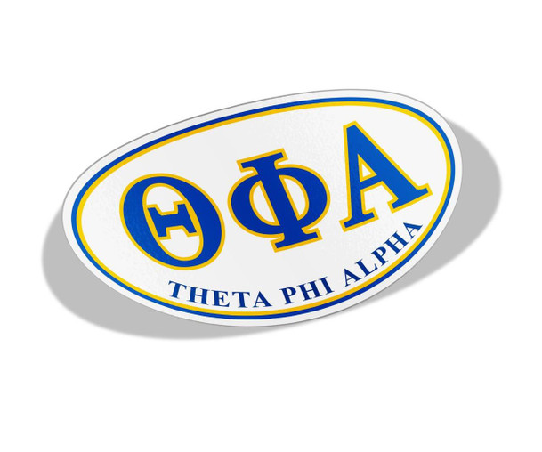  Theta Phi Alpha Greek Letter Oval Decal 