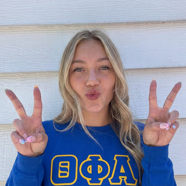 Theta Phi Alpha Super Saver Letttered Crewneck