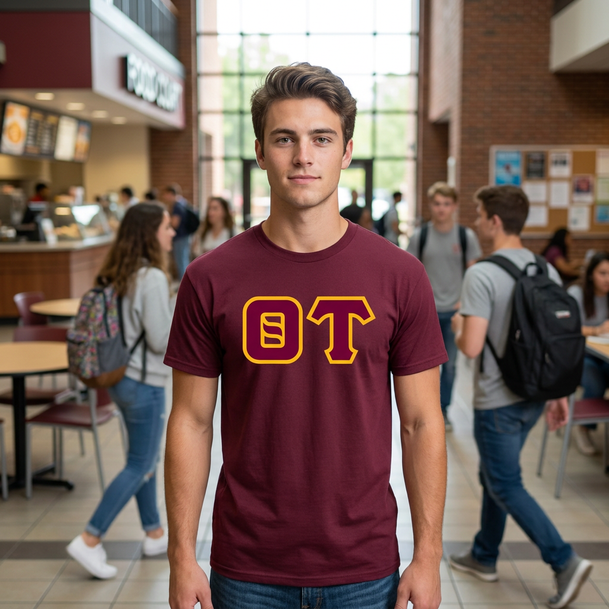 Theta Tau Lettered T-Shirt