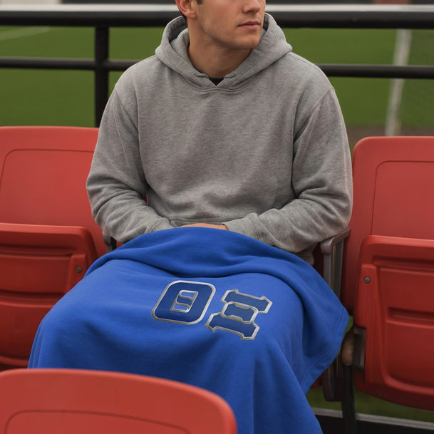 DISCOUNT-Theta Xi Twill Sweatshirt Blanket