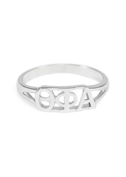 TCS Theta Phi Alpha Sterling Silver Letter Ring 